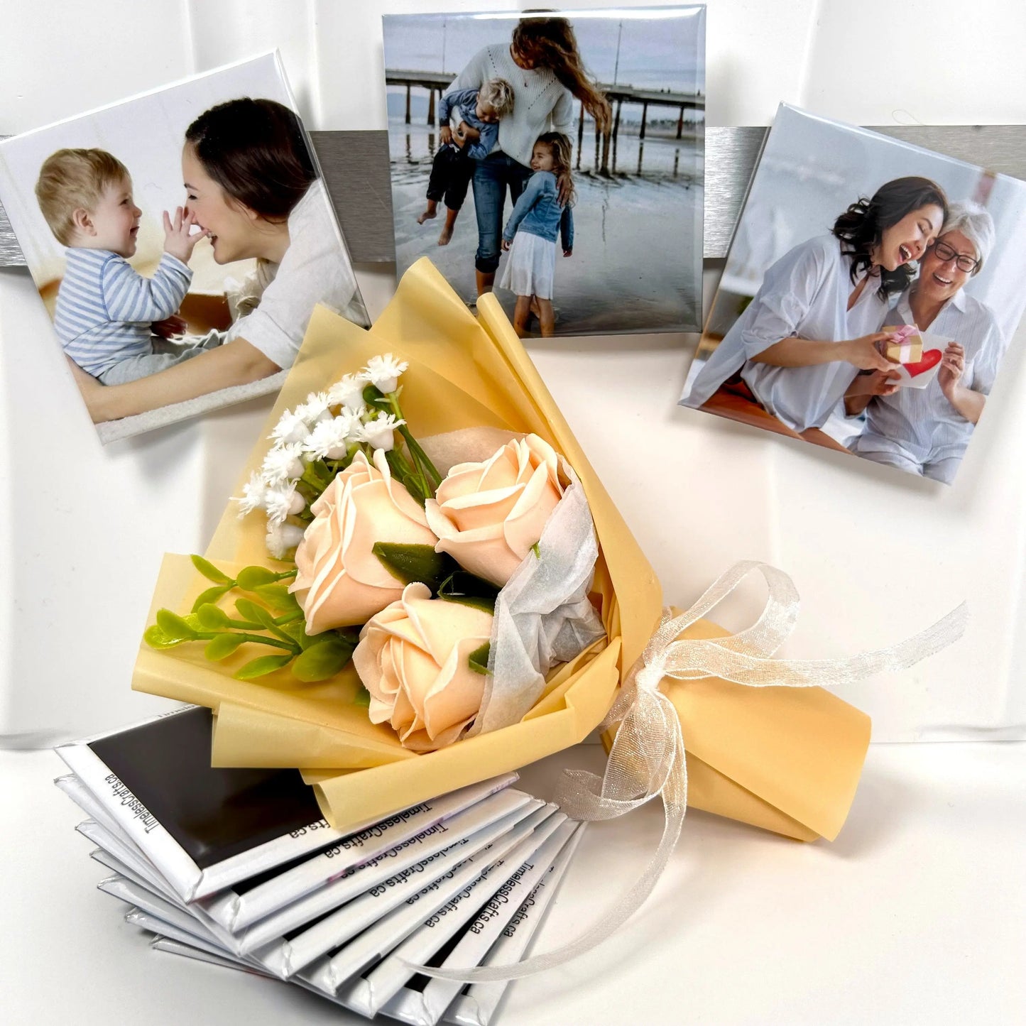 yellow flowers for mom gift set