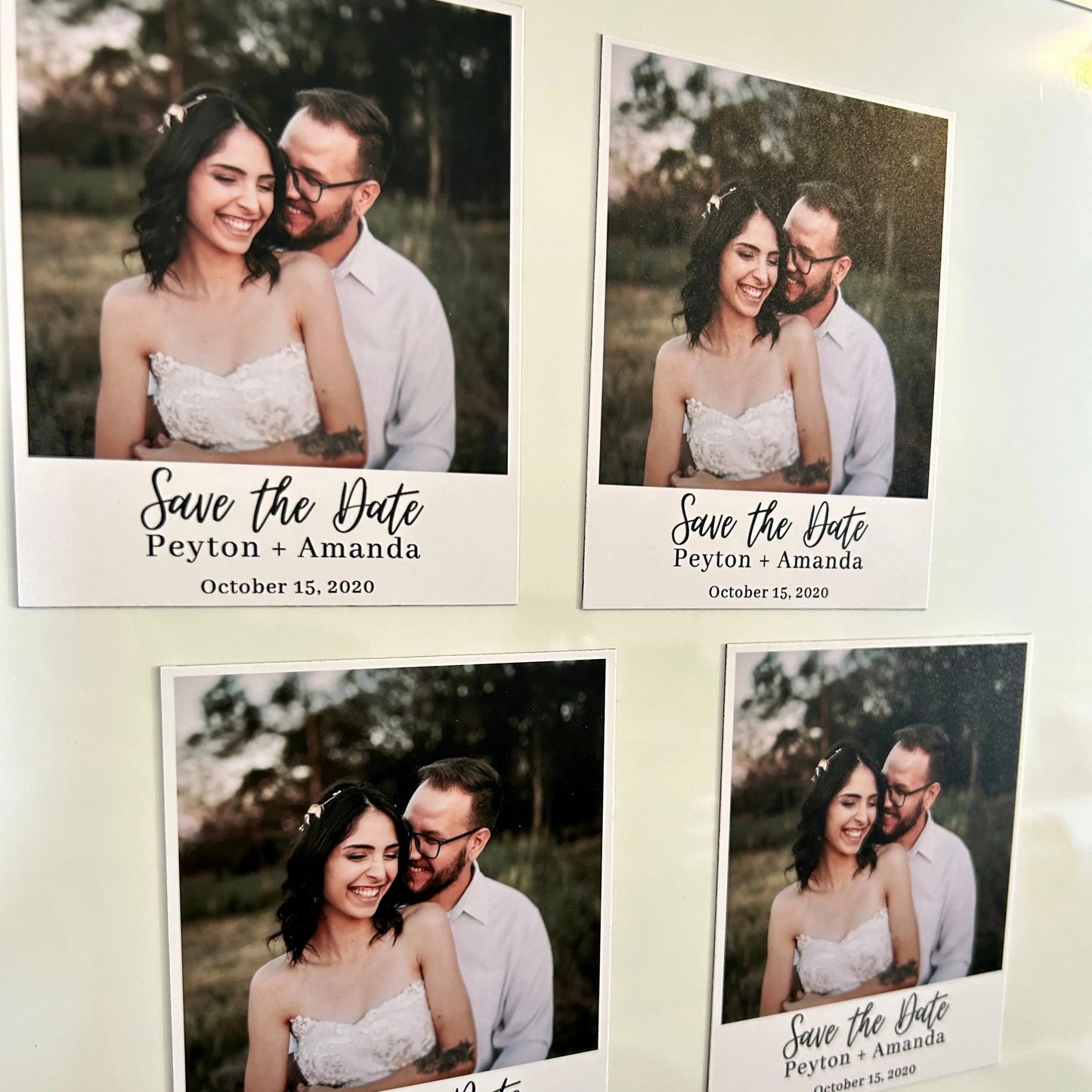 Personalized Save the Date Photo Magnets - Timeless Crafts