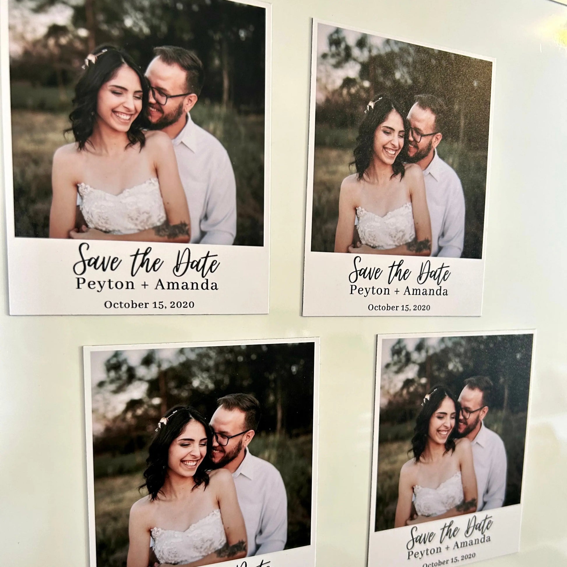Personalized Save the Date Photo Magnets - Timeless Crafts