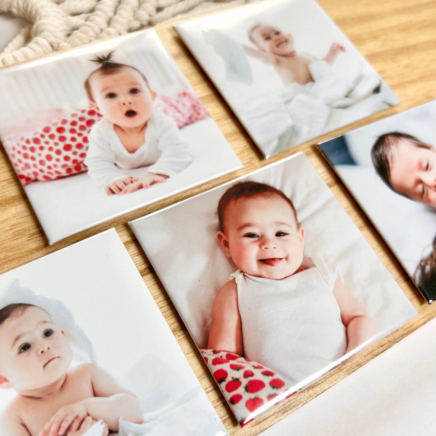 photo magnet set babies
